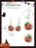 wholesale Sterling Silver Pumpkin Turkey Mushroom Dangle Earrings-0-15