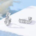 wholesale 925 Sterling Silver Celtic Knot Heart Shape Huggie Earrings for Women Girls Gift Set-0-1
