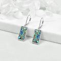wholesale 925 Sterling Silver Dragonfly Inlaid Abalone Shell Leverback Drop Earrings-0-3