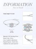 TOUPOP Sterling Silver Stone Tree Of Life Mountain Bracelet For Women-0-4