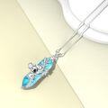 wholesale 925 Sterling Silver Turquoise Koala Pendant Necklace - Cute Animal s for Mom & Daughter Birthdays Xmas Mothers' Day-0-1