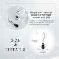 wholesale 925 Sterling Silver and Gold Accented Black Onyx Teardrop Leverback Earrings for Women & Girls-0-2