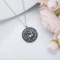 wholesale 925 Sterling Silver Sagittarius Zodiac Sign Necklace with Cubic Zirconias and Black Enamel for Women Girls Astrology Gift 48 Chain Length-0-1