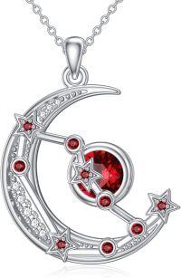 wholesale Sterling Silver Zodiac Constellation Pendant Necklace for Women-1.Capricorn (12.21-1.20)-1.Capricorn (12.21-1.20)