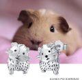 wholesale 925 Sterling Silver Guinea Pig Stud Earring Set for Women Girls Animal Lover Gifts 3D Cute Pet Jewelry Sets Minimalist Fashion Accessories Valentines Day Birthday Present Ideas-0-6