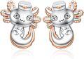 wholesale 925 Sterling Silver Angel Cat Stud Earrings - Cute Nurse Gift for Women Girls-0-0
