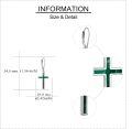 wholesale Sterling Silver Cross Leverback Dangle Drop Earrings for Women Men-0-15