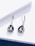 wholesale 925 Sterling Silver Earrings With Butterfly And Flowers-0-1