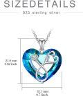 wholesale TOUPOP Gifts For Nurse 925 Sterling Silver Crystal Stethoscope Heart Necklace For Medicine Workers Doctor Nurse Necklace Gifts For Women Graduation Medical Student -0-5