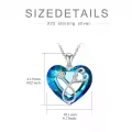 TOUPOP Sterling Silver Crystal Stethoscope Heart Necklace For Nurse Doctor-0-5