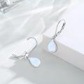 wholesale 925 Sterling Silver Teardrop Opal Drop Earrings with Leverbacks for Women-0-1