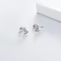 wholesale 925 Sterling Silver Viking Tomahawk Stud Earrings Wholesale for Women and Men Gifts-0-3