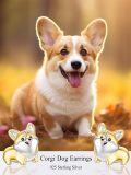 wholesale 925 Sterling Silver Corgi Dog Stud Earrings for Women - Puppy  for Dog Moms & Pet Lovers-0-2