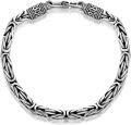 wholesale 925 Sterling Silver Matte Braided Mens Boys Bracelet 8 Long 6-4 mm Width-0-0