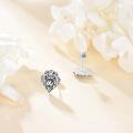 wholesale 925 Sterling Silver Lion Head Stud Earrings for Women and Men - Animal Shape  Idea-0-2