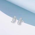 wholesale 925 Sterling Silver Elegant Penguin Stud Earrings-0-1