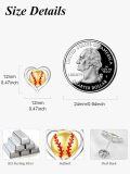 wholesale 925 Sterling Silver Softball in Heart Studs Sporty Game Earrings Gift for Her-0-3