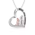 TOUPOP Sterling Silver Sister Necklaces Fashion Jewelry For Women-0-0
