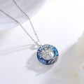 wholesale 925 Sterling Silver Tree Of Life Pendant With Moon Phase And Abalone Shell Design-0-2