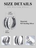 wholesale 925 Sterling Silver Claw Hoop Earrings for Men & Women - Gothic Style Jewelry-0-2