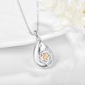 wholesale 925 Sterling Silver Tear Drop Cremation Jewelry Pendant with Funnel Set for Ash Keepsake Memorial Gift-0-1
