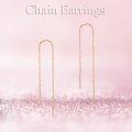 wholesale 925 Sterling Silver Long Chain Earrings-0-19