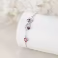 wholesale 925 Sterling Silver Infinity Love Ladybug Flower Charm Bracelet Wholesale for Women-0-3