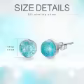 TOUPOP Sterling Silver Sandstone Stud Earrings for Women Gifts-0-4