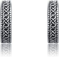 wholesale 925 Sterling Silver Celtic Knot Hoop Earring - No Piercing Needed for Women and Men-Celtic Knot-5