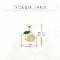 wholesale 925 Sterling Silver Lemon Fruit Pendant Charm for Women s-0-5