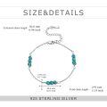 wholesale 925 Sterling Silver Bracelet With Turquoise Beads-0-3