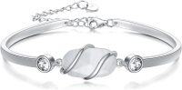 wholesale Sterling Silver Gemstone Bracelet for Women Fine Jewelry Gift-A-Mother of Pearl