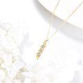 wholesale 14K Gold Diamond Triple Spiral Pendant Necklace for Women-0-3