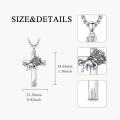 wholesale Sterling Silver Cross Pendant Necklace for Women Men Religious Jewelry Gift for Christmas Birthday Mothers Day-0-9