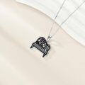 wholesale 925 Sterling Silver Piano Pendant Necklace Music Instrument s for Women-0-2