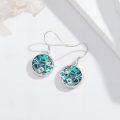 wholesale 925 Sterling Silver Abalone Shell Starfish & Wave Drop Earrings for Women - Beach  Set-0-4