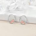 wholesale 925 Sterling Silver Piggy Charm Hoop Earrings Gift for Girls and Women-0-1