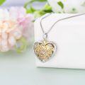 wholesale 925 Sterling Silver Heart Butterfly Filigree Keepsake Pendant Urn Necklace w/Filler Kit-0-4