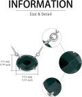 wholesale 925 Sterling Silver Green Emerald Oval Cut Gemstone Pendant Necklace for Women Fine  for Mom Wife Friends-0-4