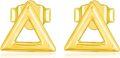 wholesale 14K Gold Triangle Stud Earrings - 14K Gold Minimalist for Her-0-0