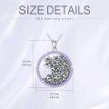 wholesale Birth Flower Necklace 925 Sterling Silver Birth Month Flower Pendant 12 Month Birthstone Jewelry Birthday Gifts For Women -0-5