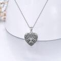 wholesale 925 Sterling Silver Heart Shaped Photo Locket Necklace w/Tree of Life & Elephant Charm-0-1