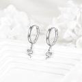 wholesale 925 Sterling Silver Snake Shape Dangle Drop Huggie Hoop Earrings for Women -0-2