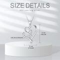 wholesale 925 Sterling Silver Infinity Heart Pendant Necklace-0-5