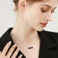 wholesale 925 Sterling Silver Black Onyx Cat Mountain Moon & Star Pendant Necklace for Women-0-2
