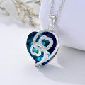 wholesale Sterling Silver Clear Crystal Women s Love Heart Necklace Gift for Her-0-12