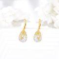 wholesale 14K Gold Crystal Dangle Drop Earrings Birthstone Jewelry Gift for Her-0-4