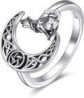 wholesale 925 Sterling Silver Heart CZ Frog Adjustable Rings for Women-0-0