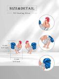 wholesale 925 Sterling Silver Rooster Stud Earrings - Animal  for Women-0-1