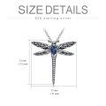 wholesale 925 Sterling Silver Dragonfly Urn Pendant Necklace Turquoise Stone Oxidized Memorial Jewelry-0-86